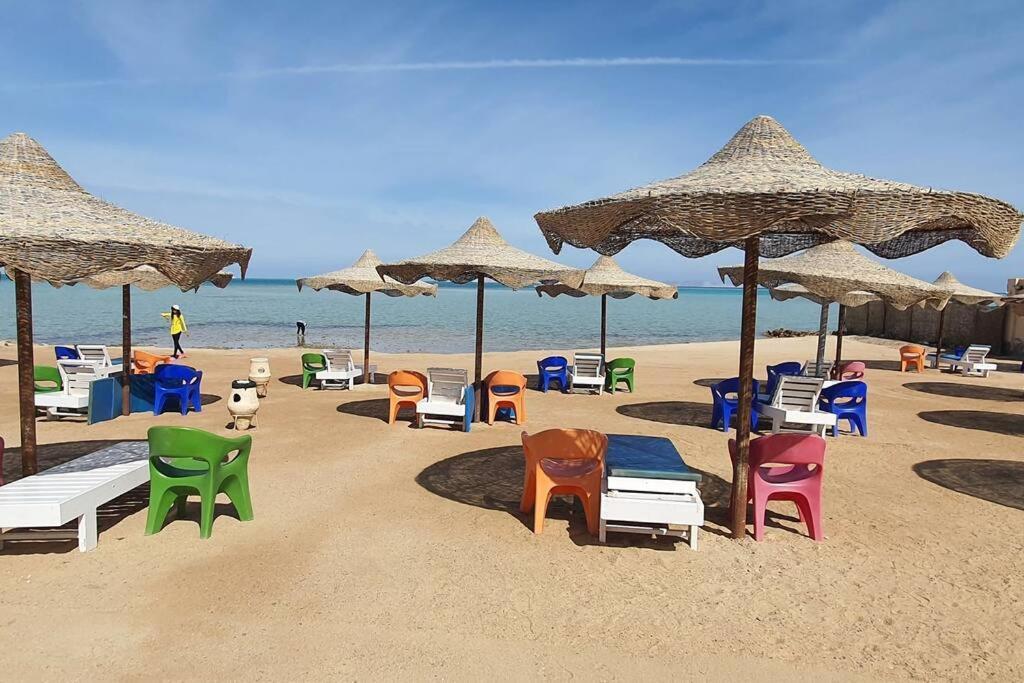 Casablanca Beach Direct Sea View Tow Bedroom Apartment Hurghada Esterno foto